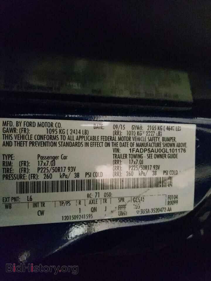 2016 FORD CMAX - VIN: 1FADP5AU0GL101176 - Фото 12