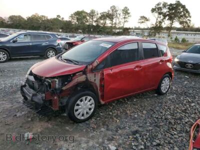 2014 Nissan VERSA S, red — VIN 3N1CE2CP5EL437833, Copart
