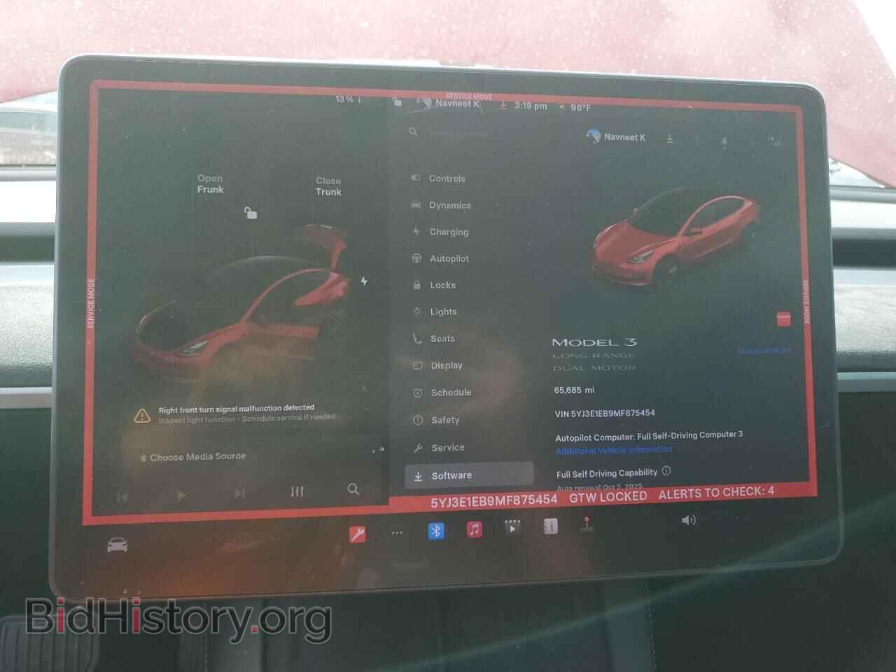 2021 TESLA MODEL 3 - VIN: 5YJ3E1EB9MF875454 - Фото 9