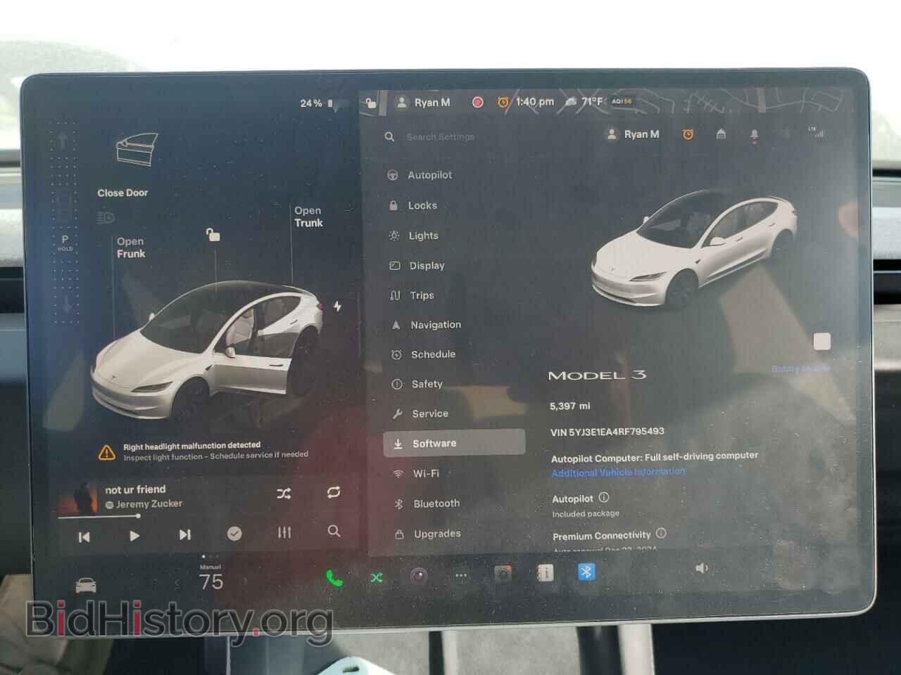 2024 TESLA MODEL 3 - VIN: 5YJ3E1EA4RF795493 - Photo 9