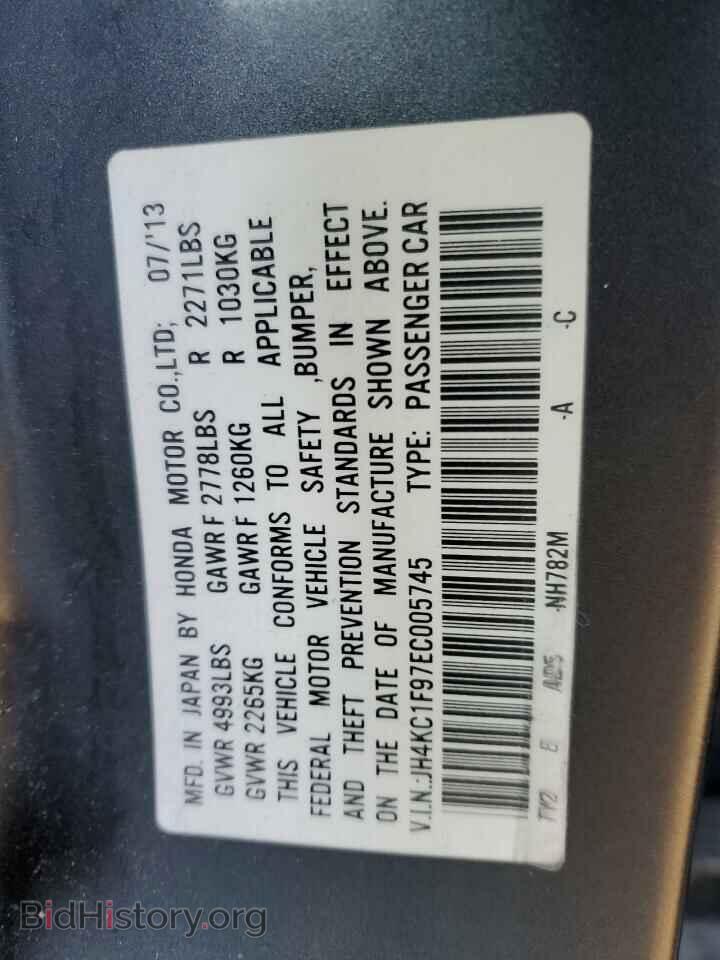 2014 ACURA RLX - VIN: JH4KC1F97EC005745 - Фото 13