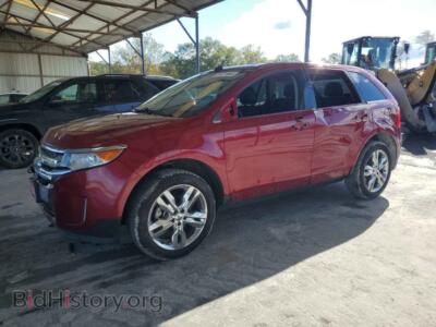 2014 Ford EDGE Limited, красный — VIN 2FMDK3KC0EBB16496, Copart