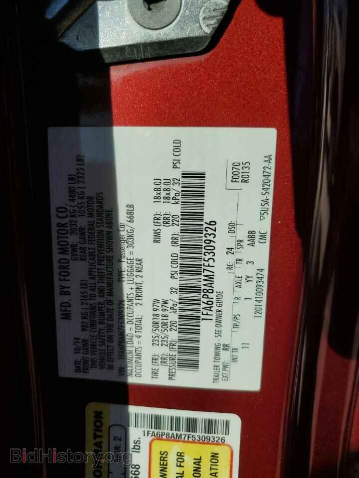 2015 FORD ALL Models - VIN: 1FA6P8AM7F5309326 - Фото 12