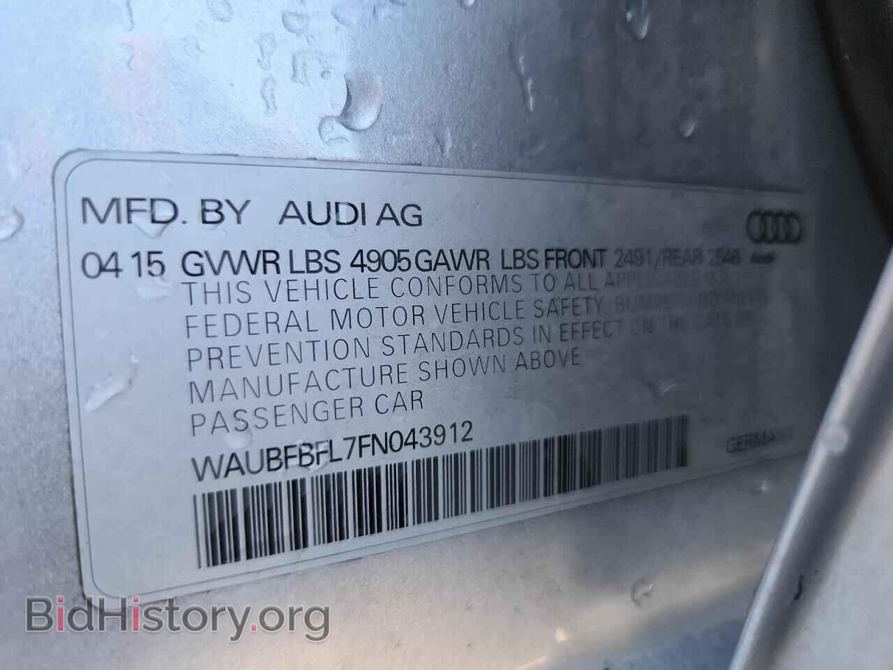 2015 AUDI A4 - VIN: WAUBFBFL7FN043912 - Фото 12