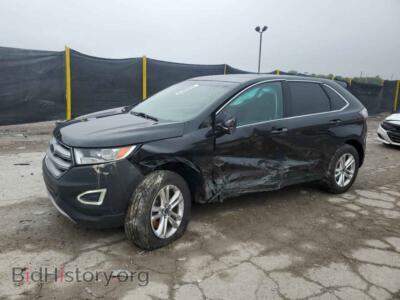 2015 Ford EDGE SEL, черный — VIN 2FMTK4J89FBB11006, Copart