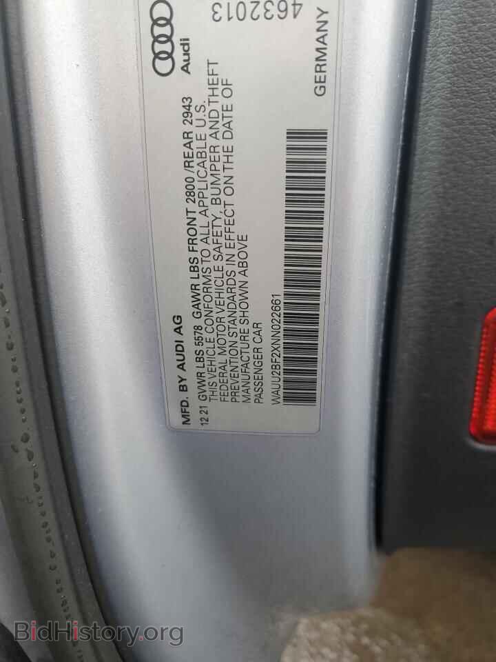2022 AUDI A7 - VIN: WAUU2BF2XNN022661 - Фото 12