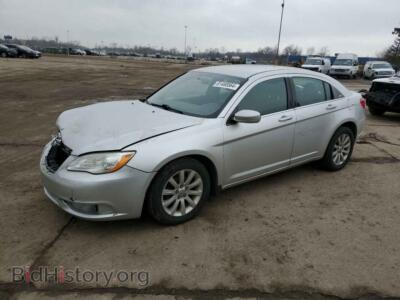 2012 Chrysler 200 Touring, серебристый — VIN 1C3CCBBB1CN144988, Copart