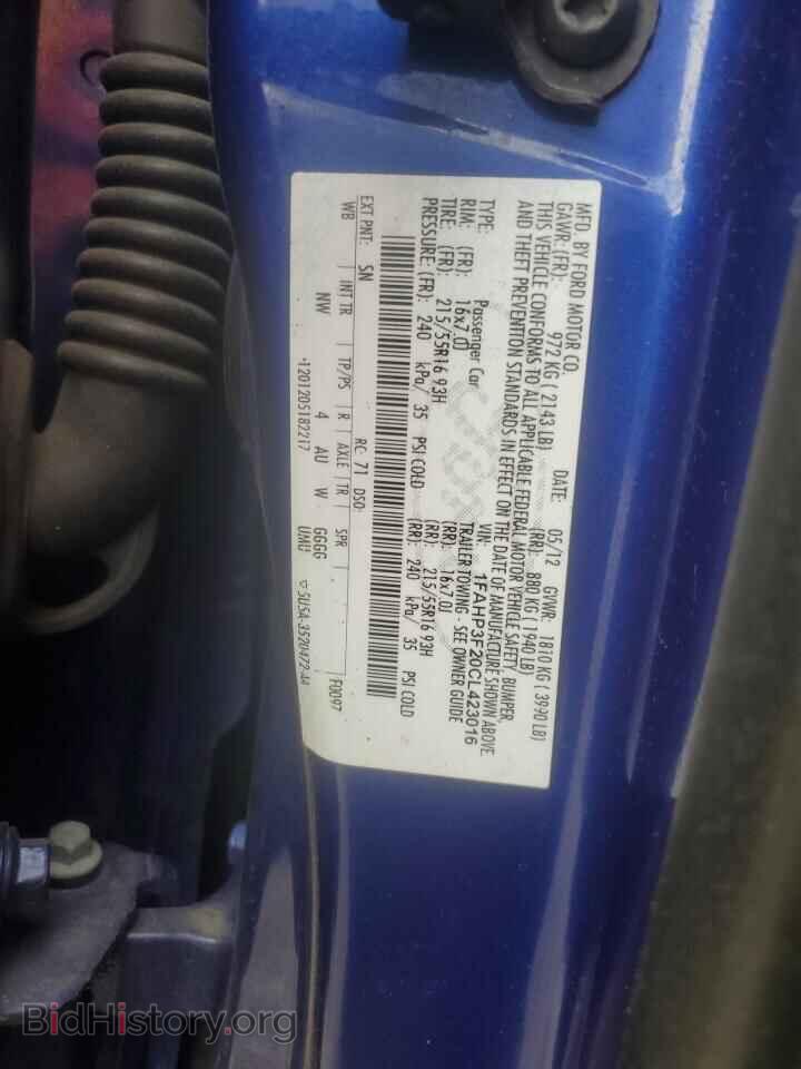 2012 FORD FOCUS - VIN: 1FAHP3F20CL423016 - Photo 12