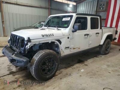 2023 Jeep GLADIATOR Sport, white — VIN 1C6HJTAG9PL571225, Copart