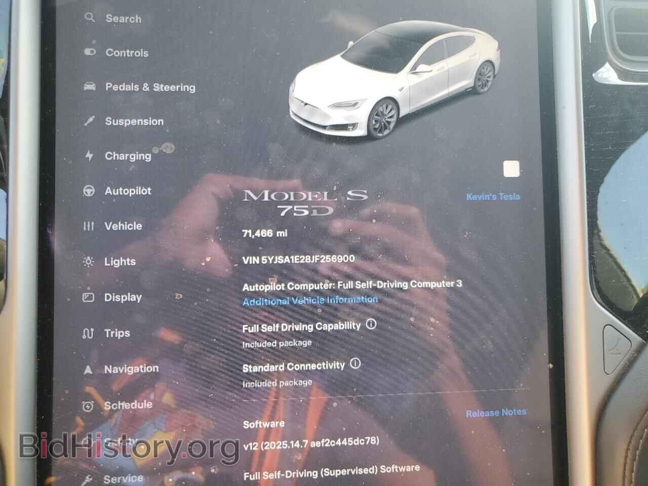 2018 TESLA MODEL S - VIN: 5YJSA1E28JF256900 - Photo 9