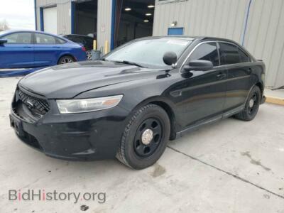 2014 Ford TAURUS Police Interceptor, черный — VIN 1FAHP2MK9EG124228, Copart