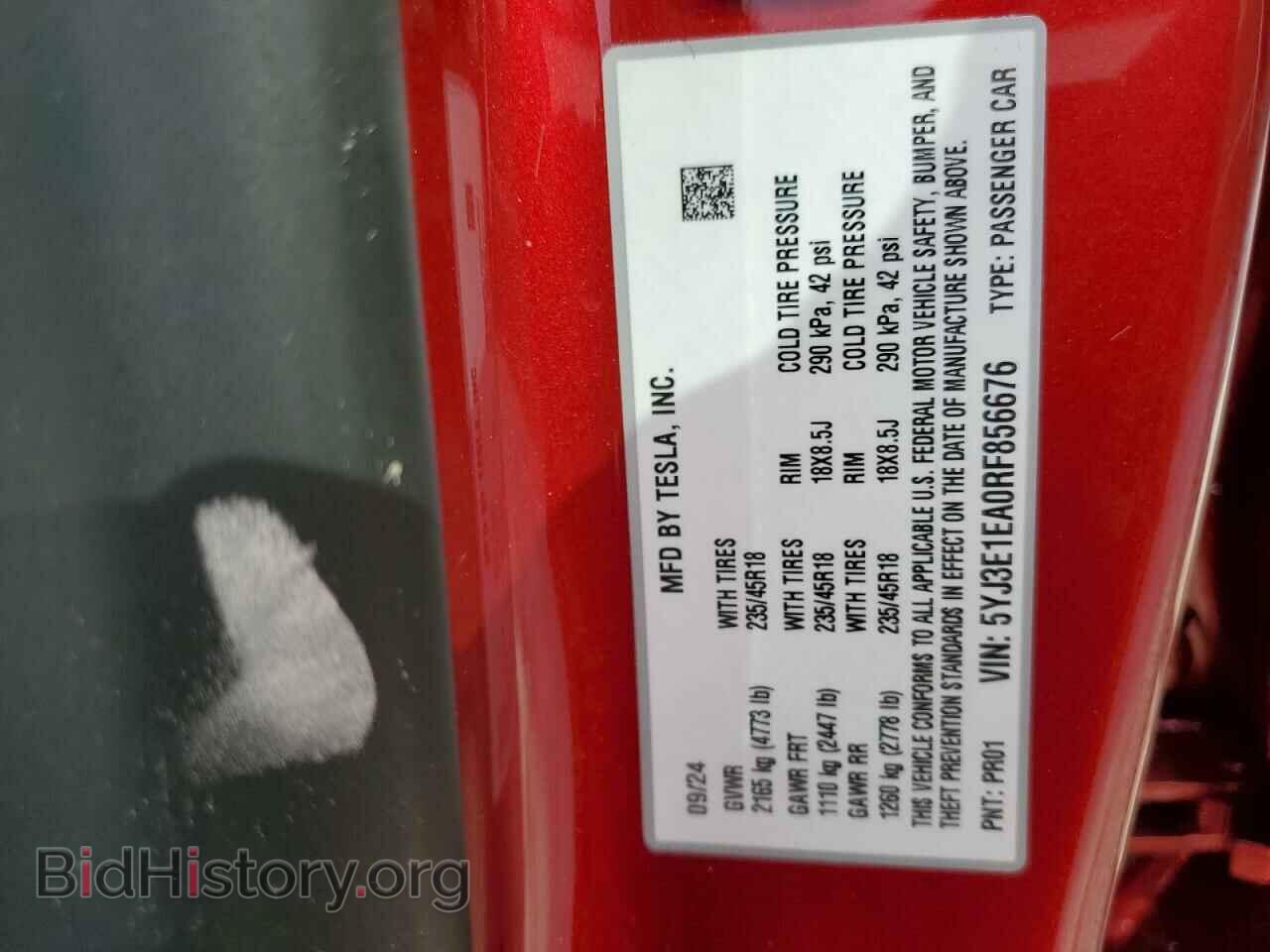 2024 TESLA MODEL 3 - VIN: 5YJ3E1EA0RF856676 - Photo 12