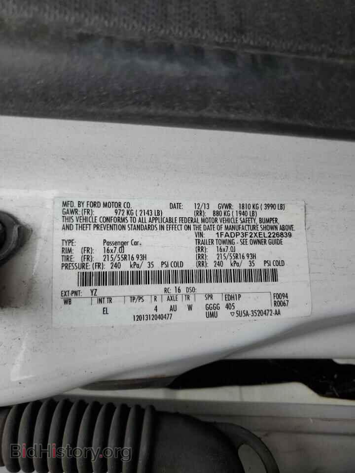 2014 FORD FOCUS - VIN: 1FADP3F2XEL226839 - Фото 13