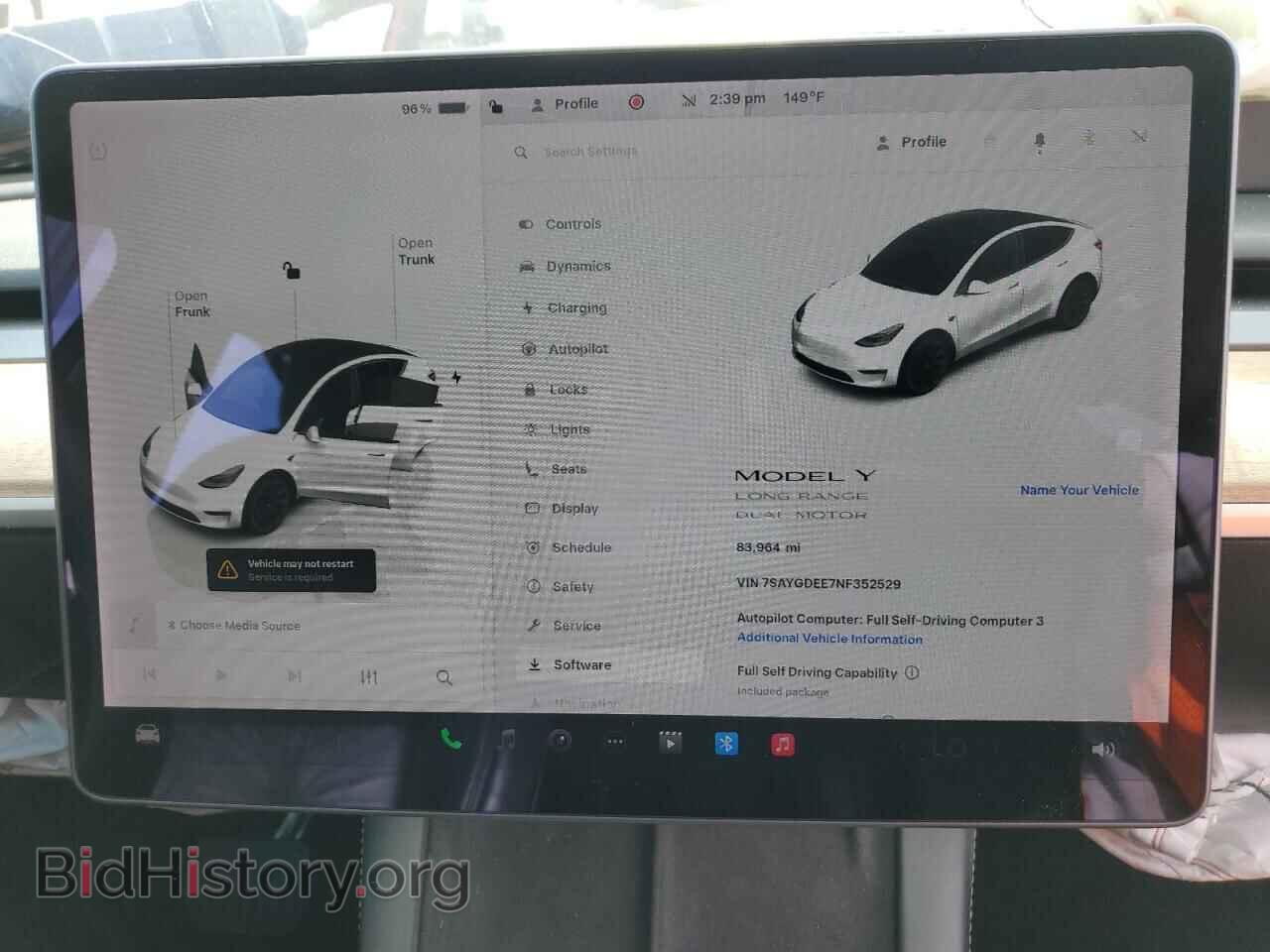 2022 TESLA MODEL Y - VIN: 7SAYGDEE7NF352529 - Фото 9