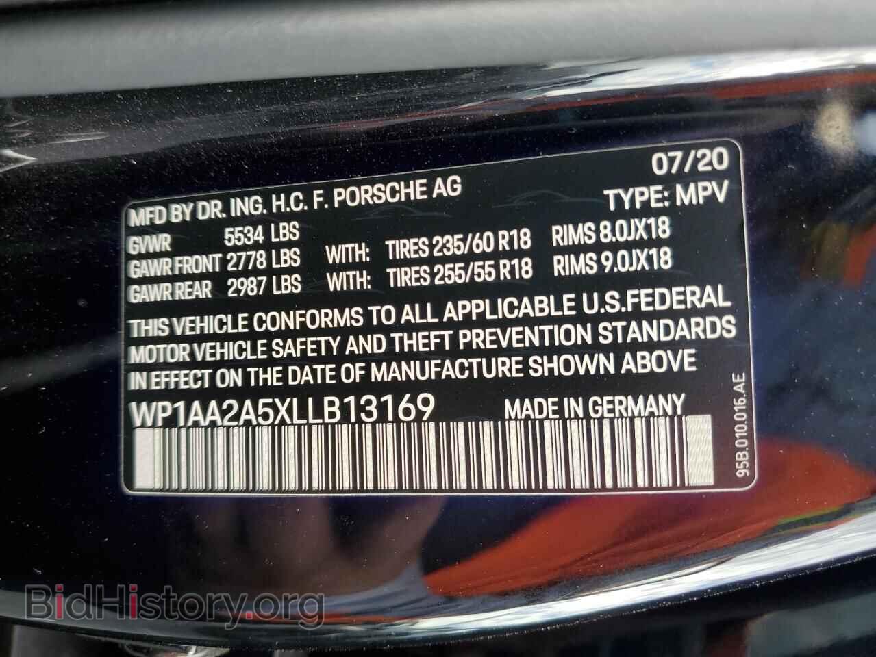 2020 PORSCHE MACAN - VIN: WP1AA2A5XLLB13169 - Photo 14