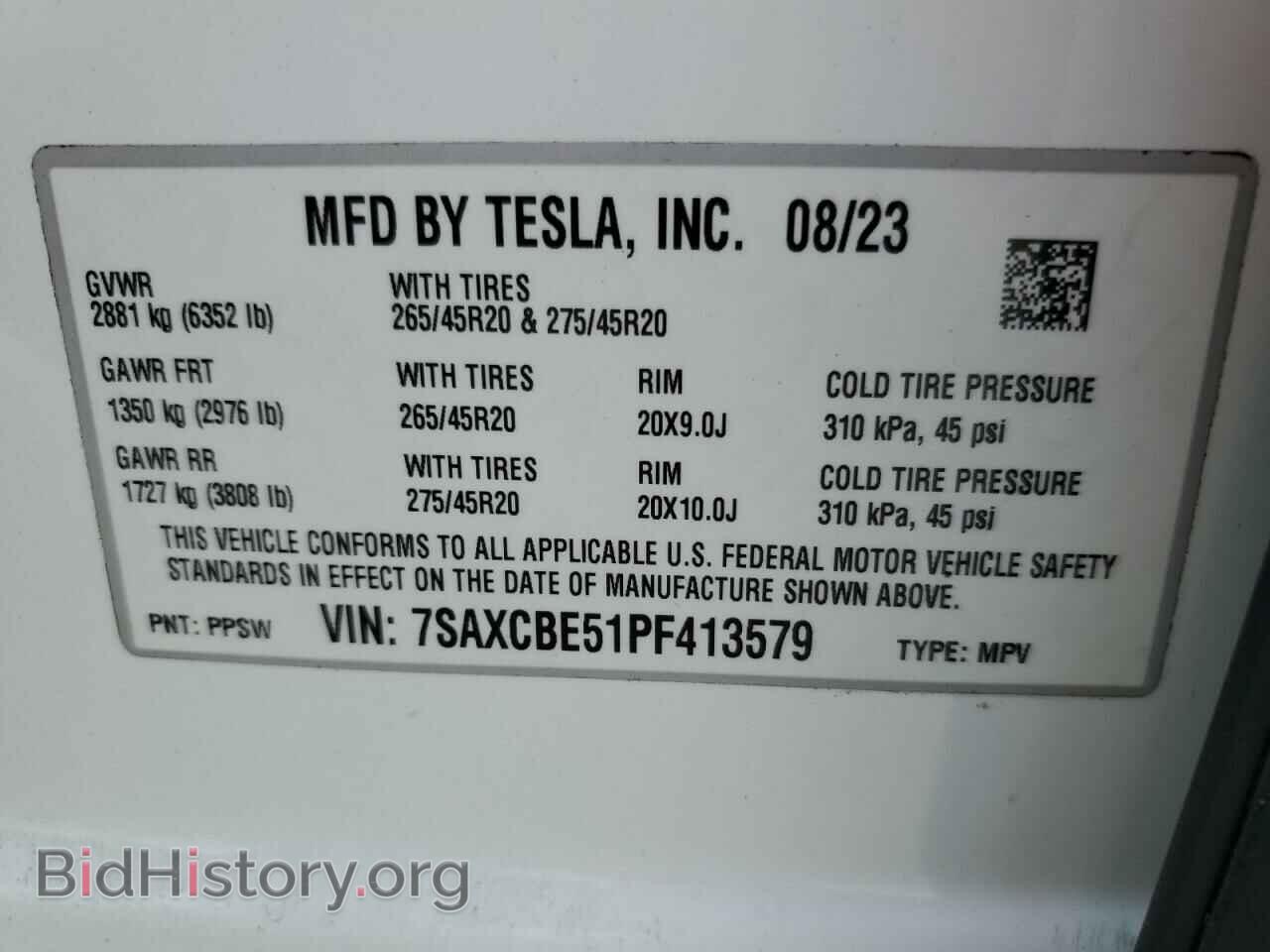 2023 TESLA MODEL X - VIN: 7SAXCBE51PF413579 - Photo 12
