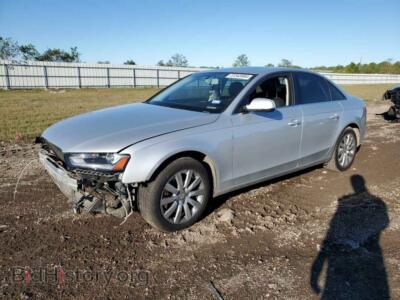 2013 Audi A4 Premium, серебристый — VIN WAUBFAFL8DN039066, Copart