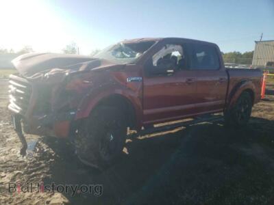 2015 Ford F-150 SUPERCREW, red — VIN 1FTEW1CF4FKF15204, Copart