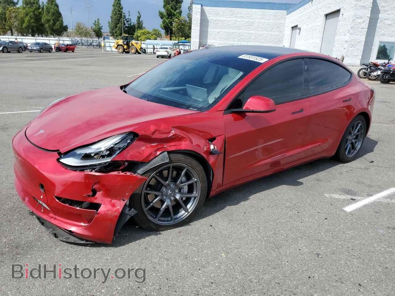 Photo 5YJ3E1EA9MF989543 - TESLA MODEL 3 2021
