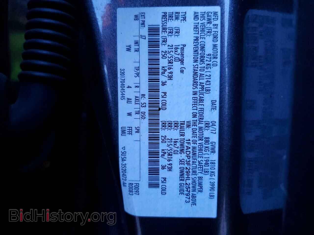 2017 FORD FOCUS - VIN: 1FADP3F29HL257973 - Фото 12