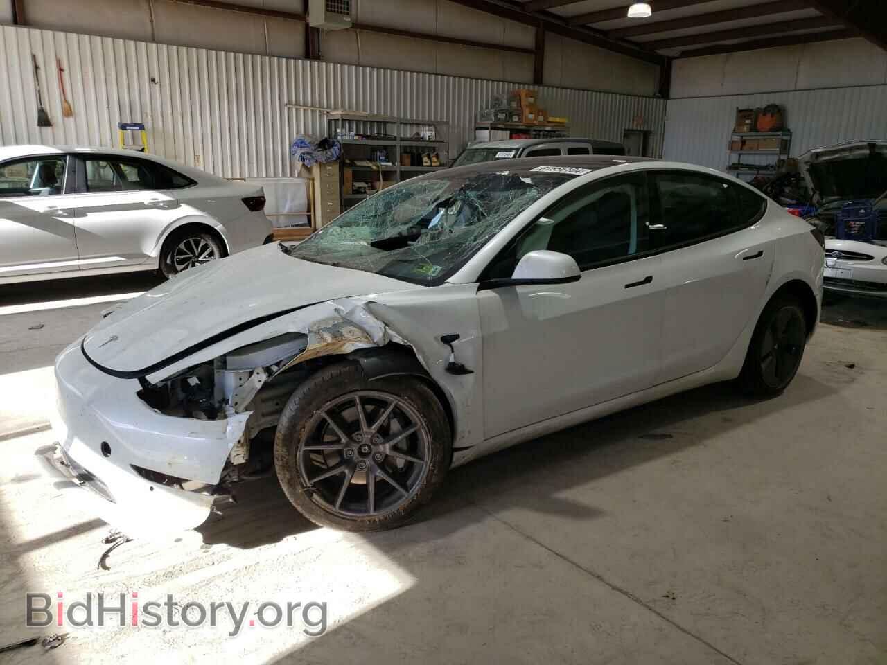 Photo 5YJ3E1EB0NF183875 - TESLA MODEL 3 2022