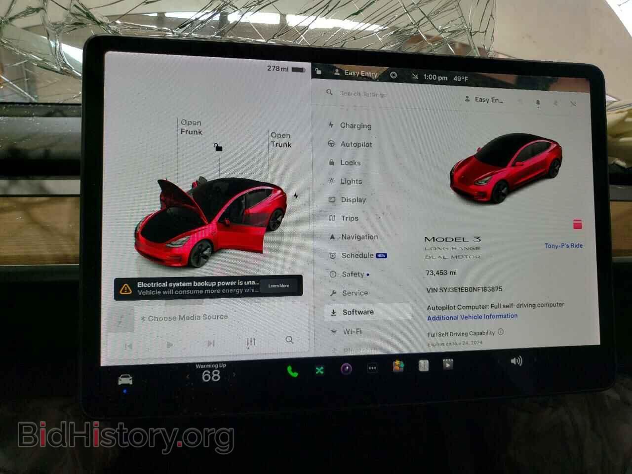 2022 TESLA MODEL 3 - VIN: 5YJ3E1EB0NF183875 - Фото 9