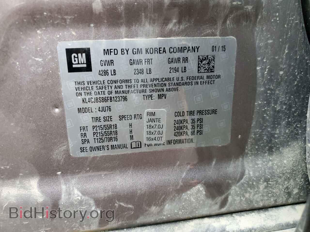 2015 BUICK ENCORE - VIN: KL4CJBSB6FB123796 - Photo 13