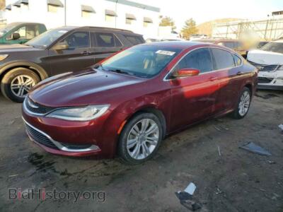 2015 Chrysler 200 Limited, бордовый — VIN 1C3CCCABXFN535309, Copart