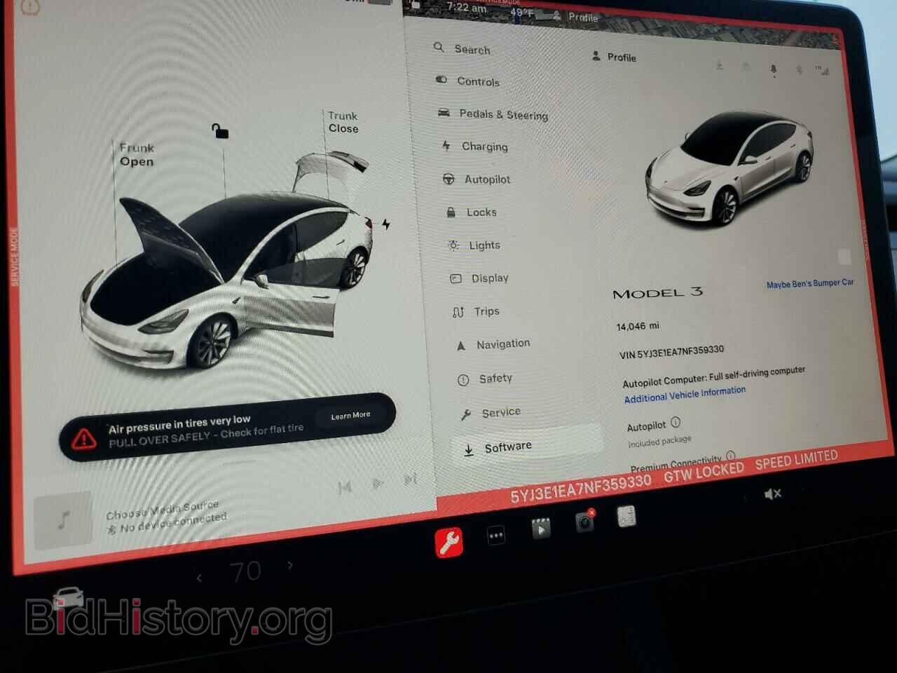2022 TESLA MODEL 3 - VIN: 5YJ3E1EA7NF359330 - Photo 9