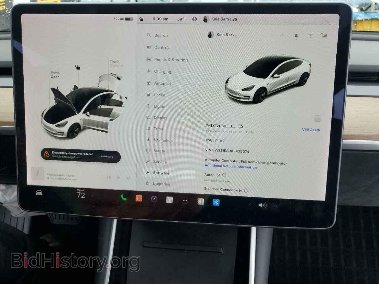 2019 TESLA MODEL 3 - VIN: 5YJ3E1EA9KF435674 - Photo 9