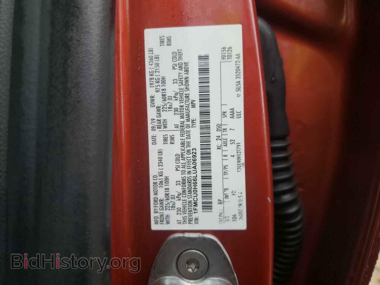 2020 FORD ESCAPE - VIN: 1FMCU0H66LUA06923 - Photo 13