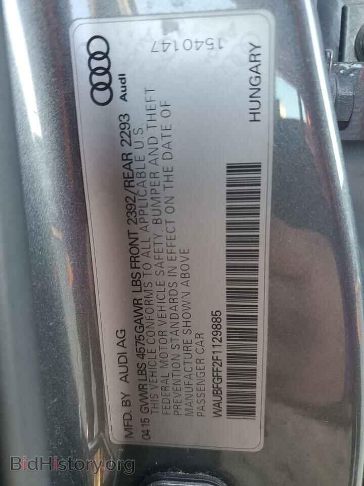 2015 AUDI A3 - VIN: WAUBFGFF2F1129885 - Фото 12