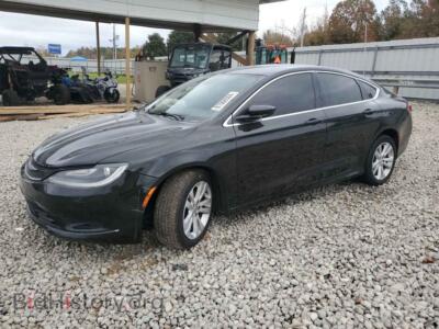 2015 Chrysler 200 Limited, черный — VIN 1C3CCCAB1FN698320, Copart