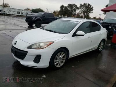 2012 Mazda 3 I, white — VIN JM1BL1VG5C1513304, Copart