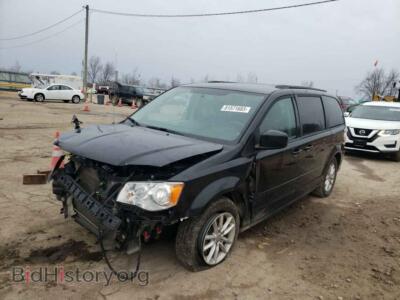 2015 Dodge CARAVAN SXT, черный — VIN 2C4RDGCG5FR614327, Copart