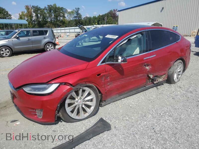 2017 Tesla MODEL X (VIN 5YJXCDE28HF069782) — photo 1 of 14, Copart, damage: side