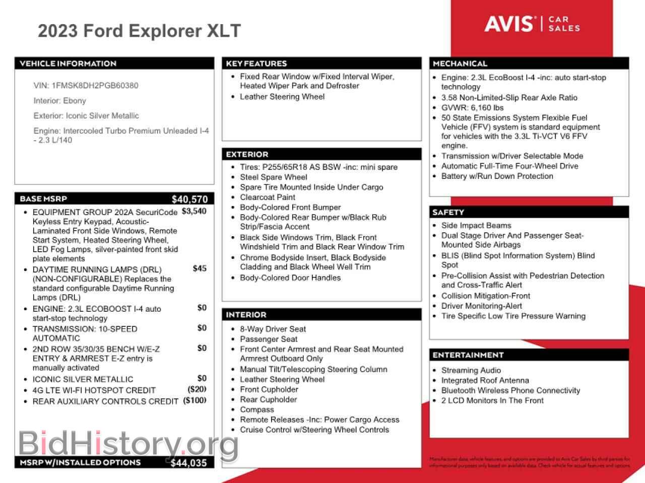 2023 FORD EXPLORER - VIN: 1FMSK8DH2PGB60380 - Photo 13