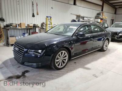 2012 Audi A8 L Quattro, синий — VIN WAURVAFD1CN002563, Copart