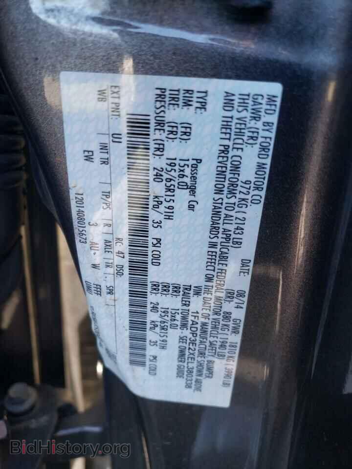 2014 FORD FOCUS - VIN: 1FADP3E2XEL380338 - Фото 12