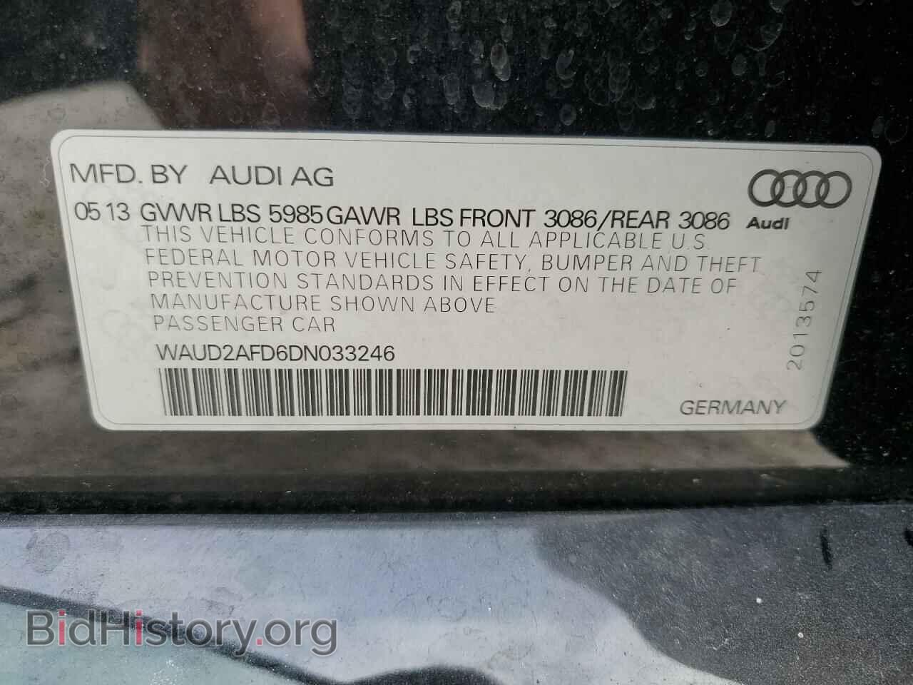 2013 AUDI S8 - VIN: WAUD2AFD6DN033246 - Photo 13