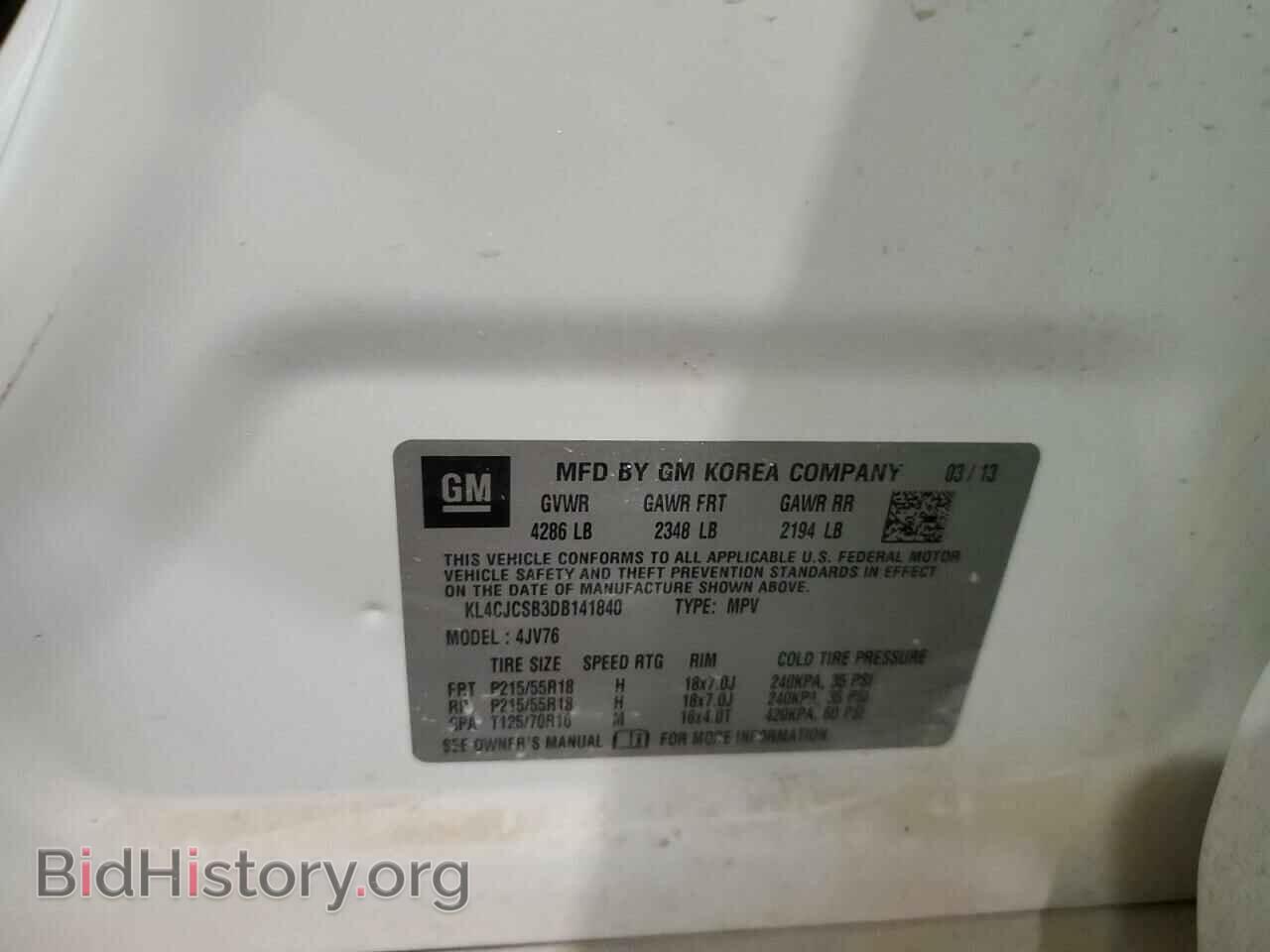 2013 BUICK ENCORE - VIN: KL4CJCSB3DB141840 - Photo 14