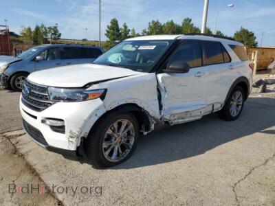 2023 Ford EXPLORER XLT, white — VIN 1FMSK8DH4PGC06209, Copart