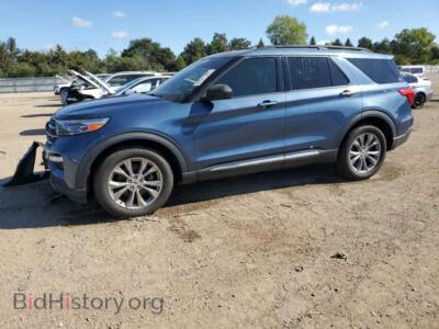 2020 Ford EXPLORER XLT, синий — VIN 1FMSK8DH3LGA36709, Copart