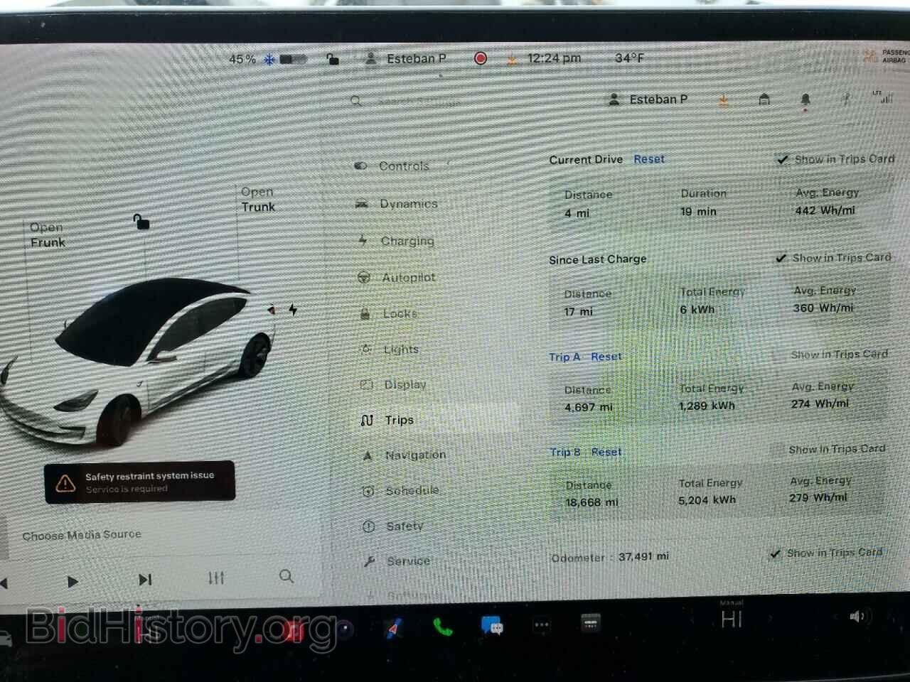 2019 TESLA MODEL 3 - VIN: 5YJ3E1EB2KF510692 - Photo 9
