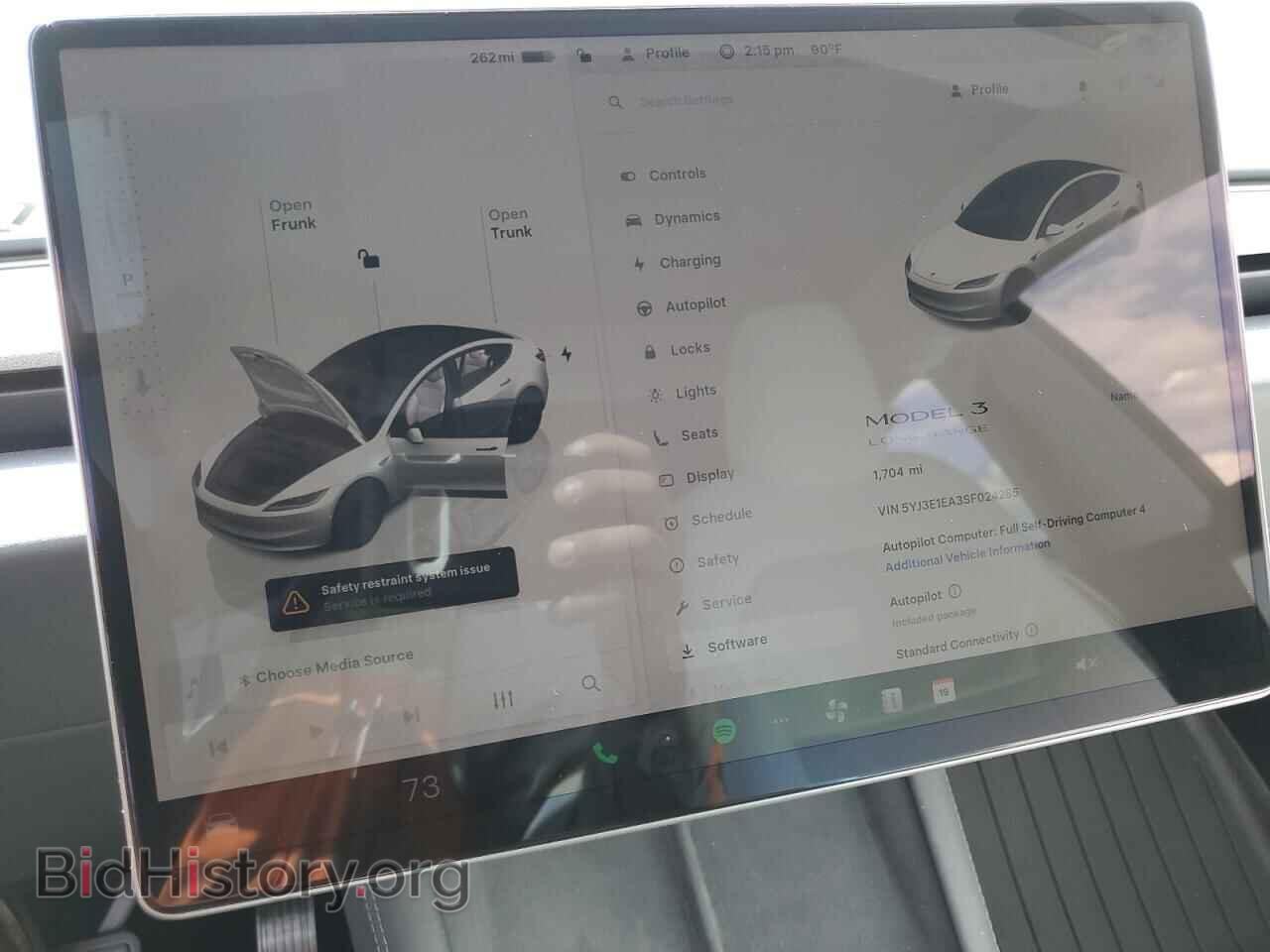 2025 TESLA MODEL 3 - VIN: 5YJ3E1EA3SF024285 - Photo 9