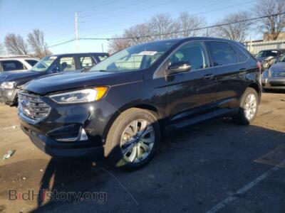 2020 Ford EDGE Titanium, black — VIN 2FMPK3K96LBB35018, Copart