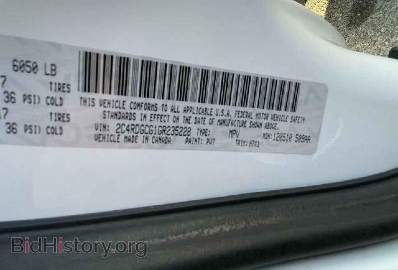 2016 DODGE CARAVAN - VIN: 2C4RDGCG1GR235228 - Photo 10