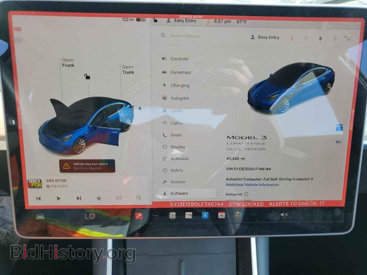2020 TESLA MODEL 3 - VIN: 5YJ3E1EB0LF746744 - Photo 9