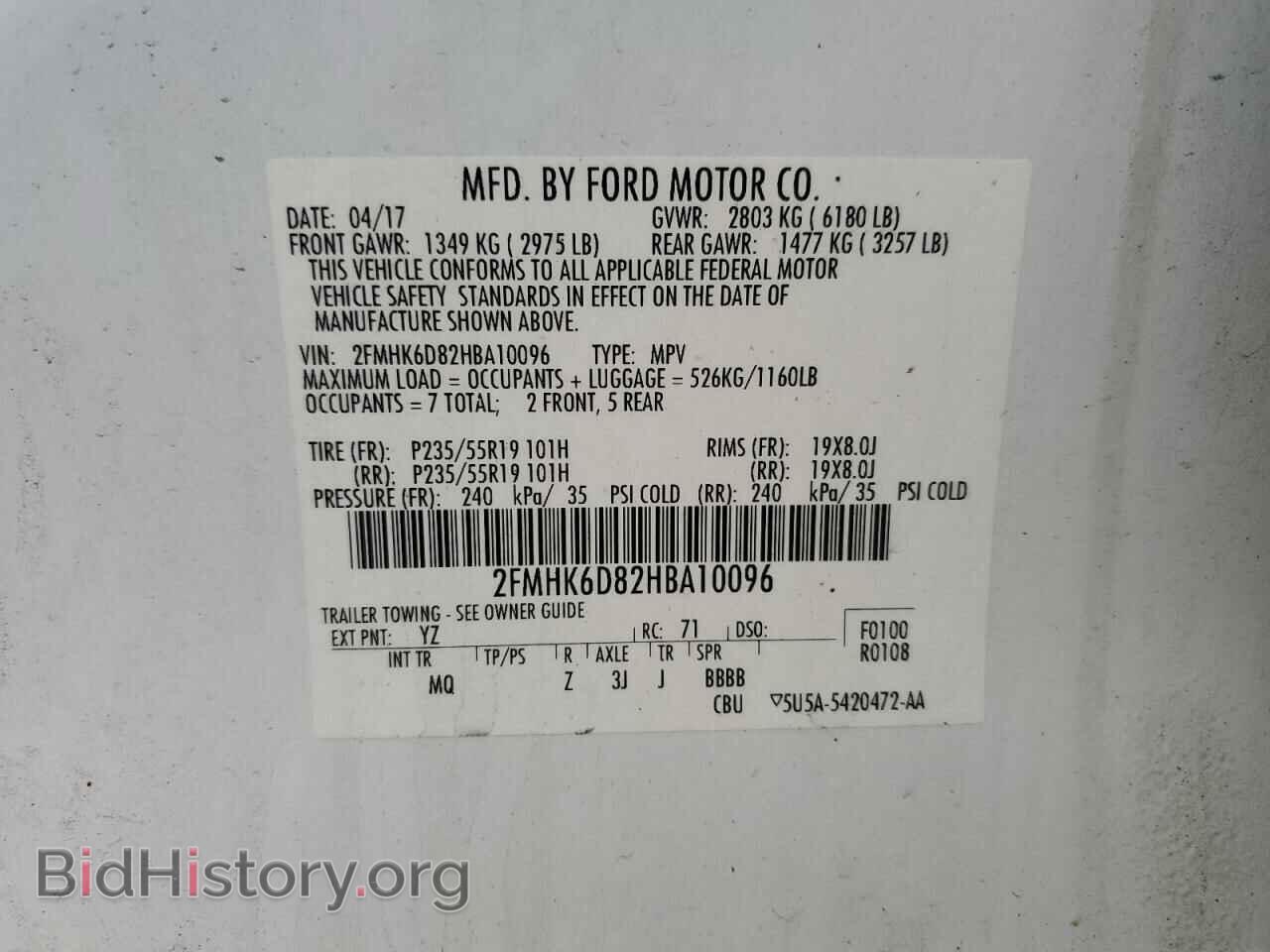 2017 FORD FLEX - VIN: 2FMHK6D82HBA10096 - Photo 13