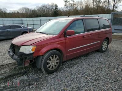 2014 Chrysler MINIVAN Touring, бордовый — VIN 2C4RC1BG0ER246901, Copart